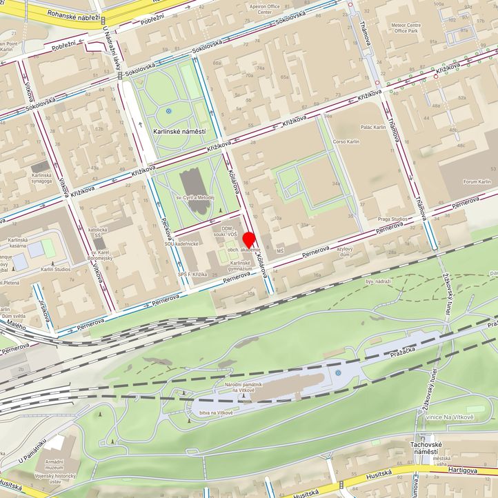 Mapa školy z Mapy.cz