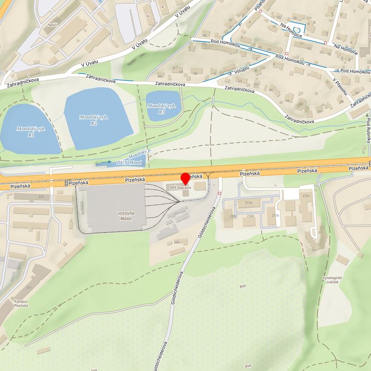 Mapa školy z Mapy.cz