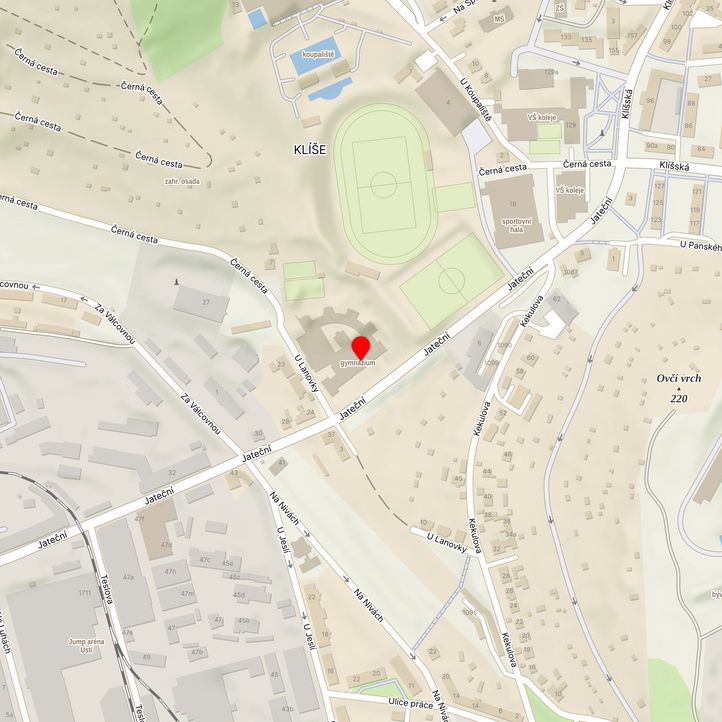 Mapa školy z Mapy.cz