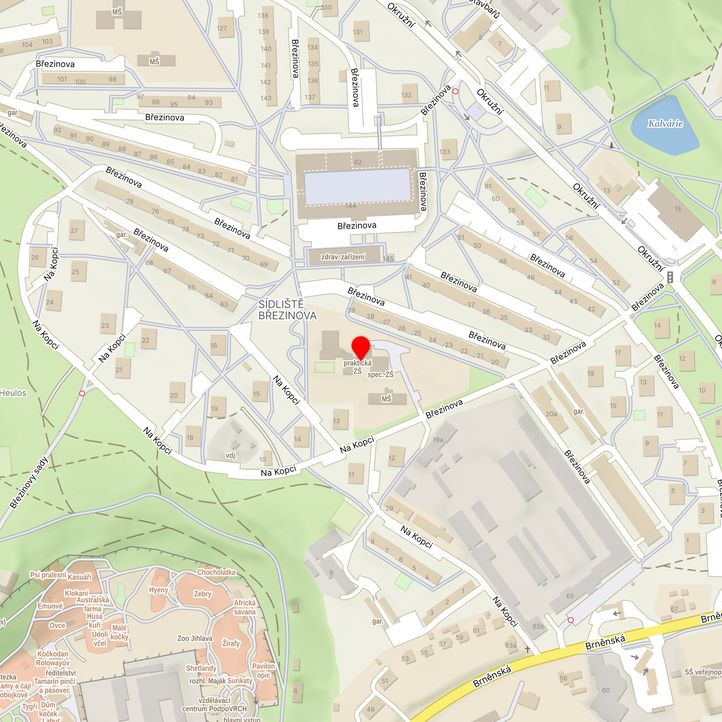 Mapa školy z Mapy.cz