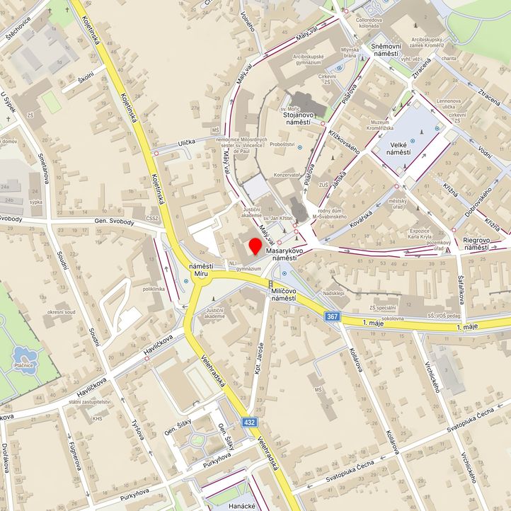 Mapa školy z Mapy.cz