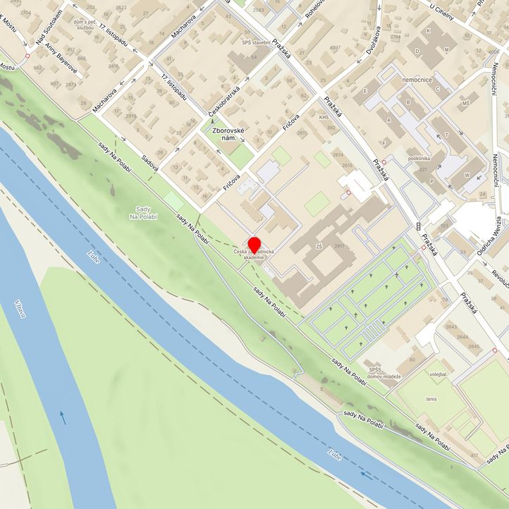 Mapa školy z Mapy.cz