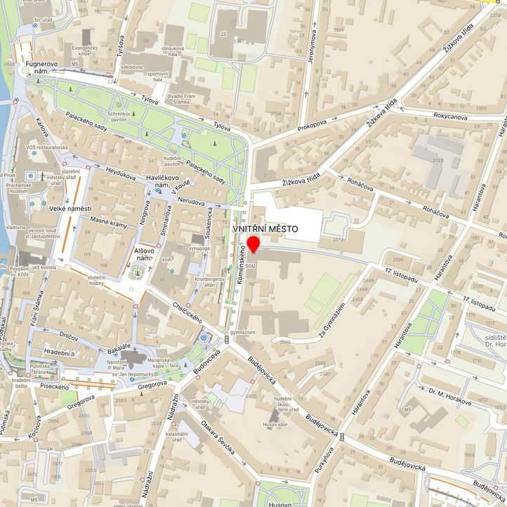 Mapa školy z Mapy.cz