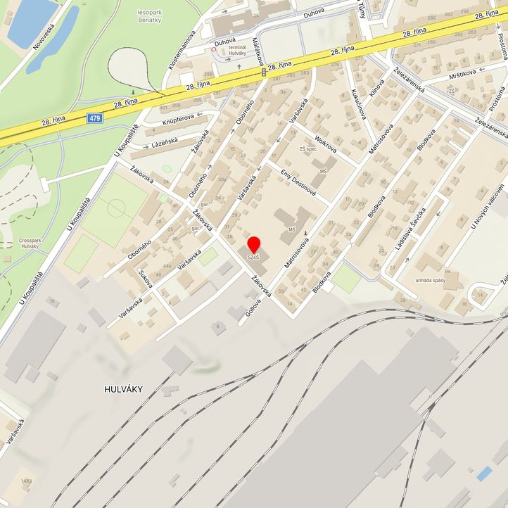 Mapa školy z Mapy.cz