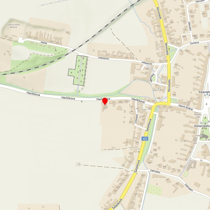 Mapa školy z Mapy.cz