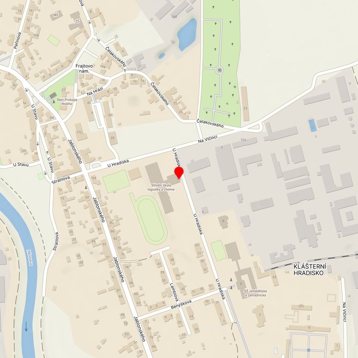 Mapa školy z Mapy.cz