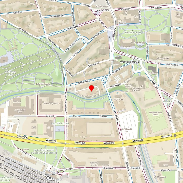 Mapa školy z Mapy.cz
