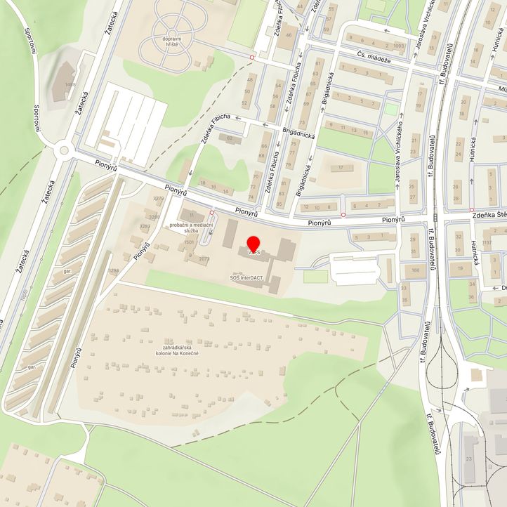 Mapa školy z Mapy.cz
