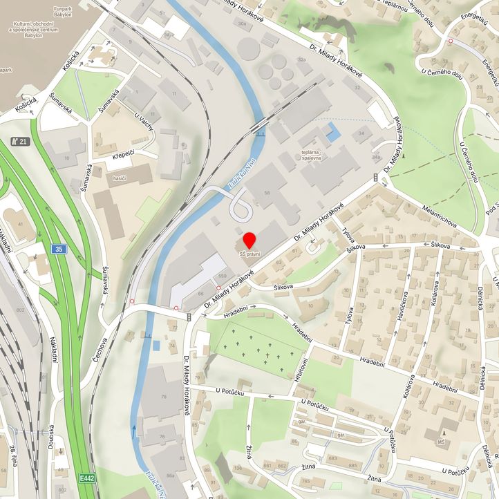 Mapa školy z Mapy.cz