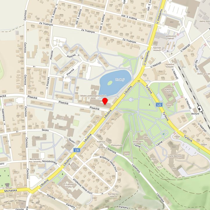 Mapa školy z Mapy.cz