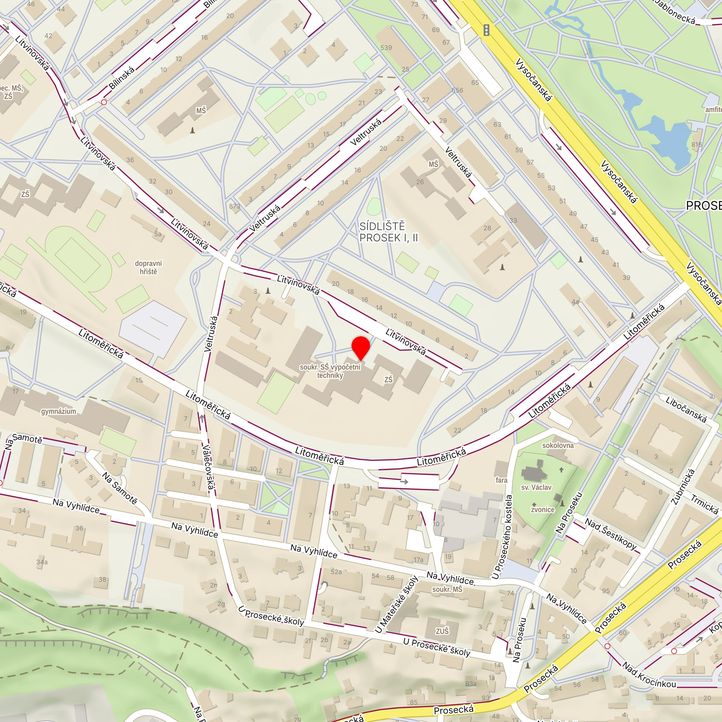 Mapa školy z Mapy.cz