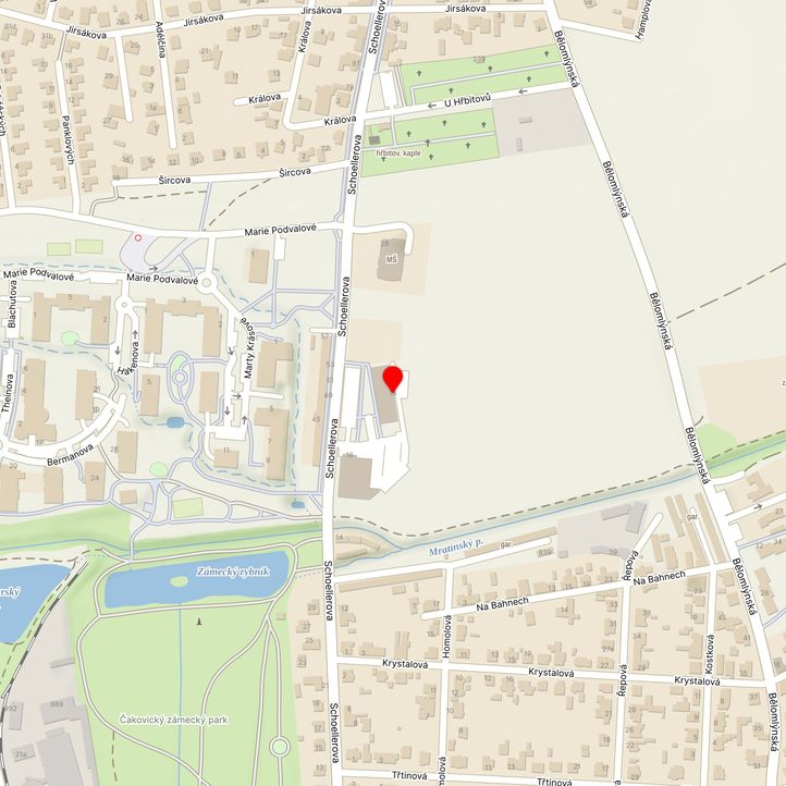 Mapa školy z Mapy.cz