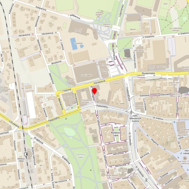 Mapa školy z Mapy.cz