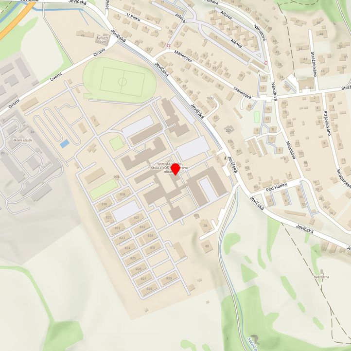 Mapa školy z Mapy.cz