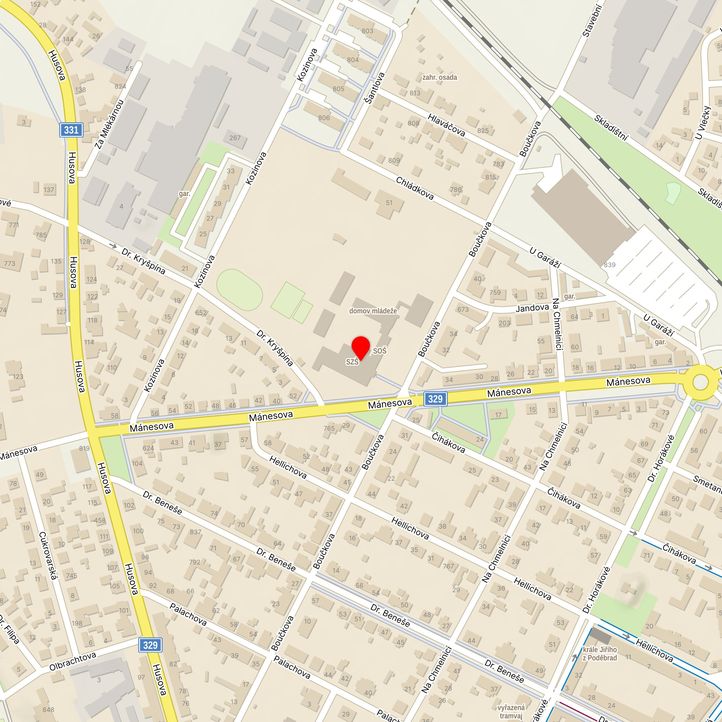 Mapa školy z Mapy.cz