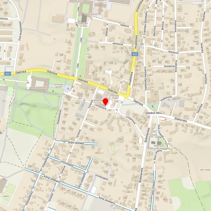 Mapa školy z Mapy.cz
