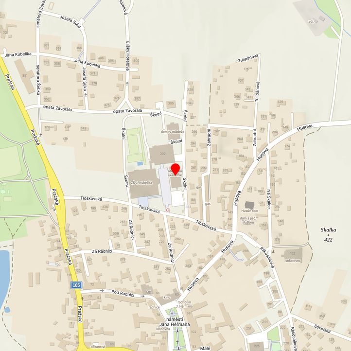 Mapa školy z Mapy.cz