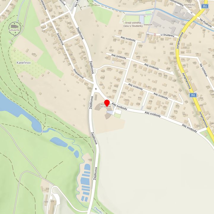 Mapa školy z Mapy.cz
