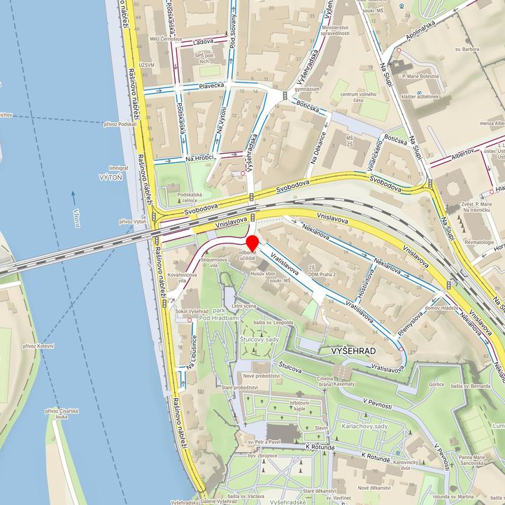 Mapa školy z Mapy.cz