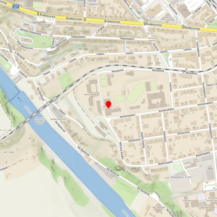 Mapa školy z Mapy.cz