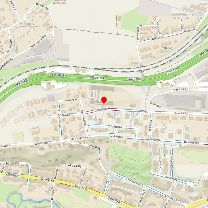 Mapa školy z Mapy.cz
