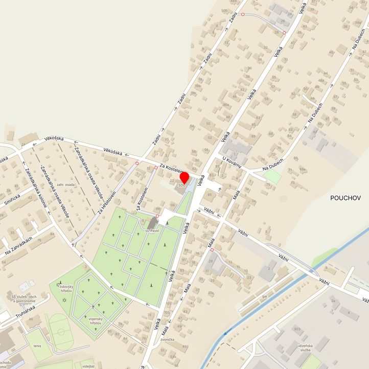 Mapa školy z Mapy.cz
