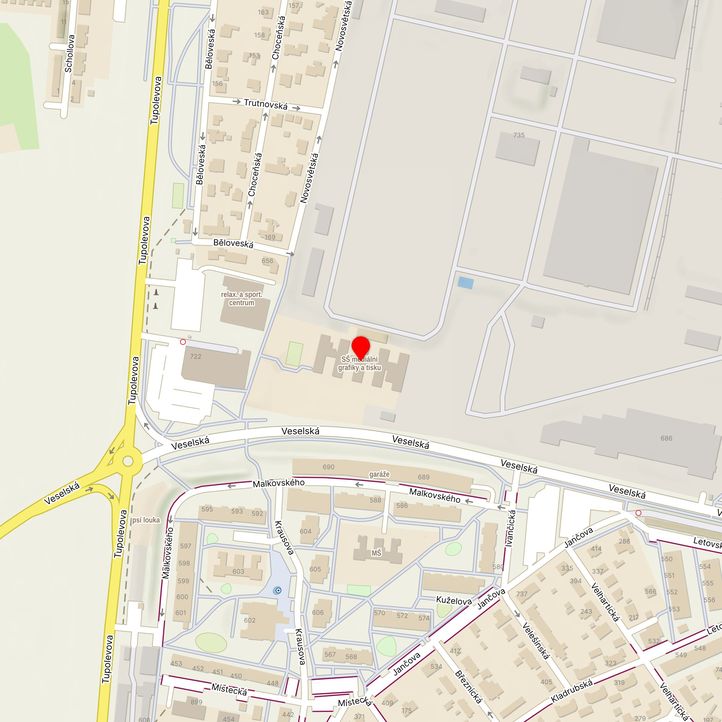 Mapa školy z Mapy.cz