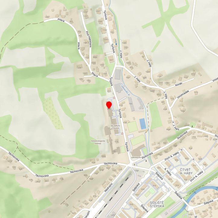 Mapa školy z Mapy.cz