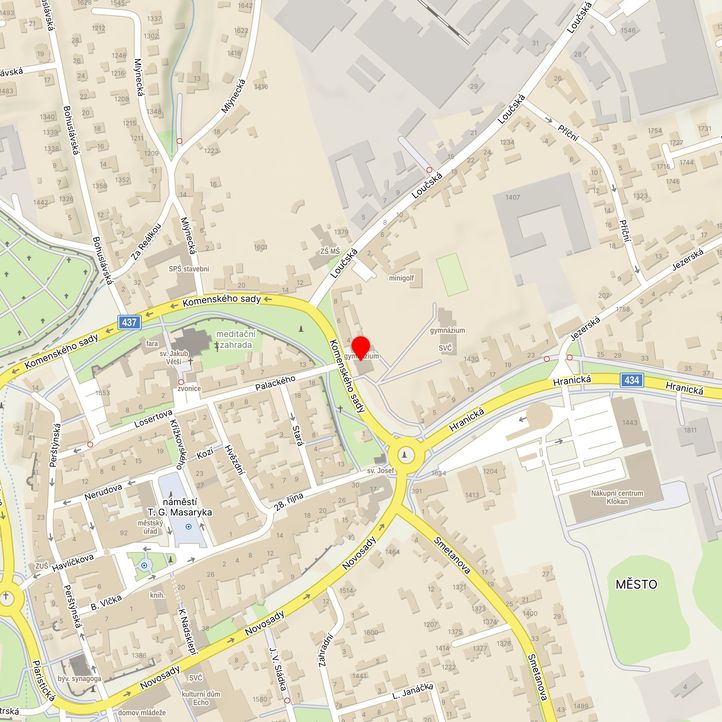 Mapa školy z Mapy.cz