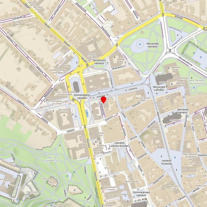 Mapa školy z Mapy.cz