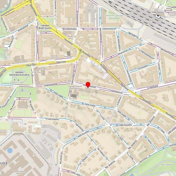 Mapa školy z Mapy.cz