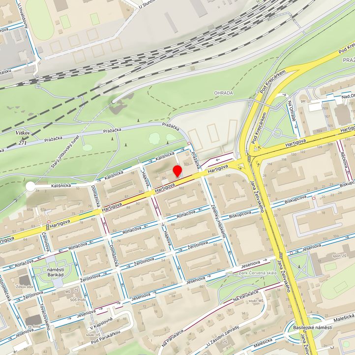 Mapa školy z Mapy.cz