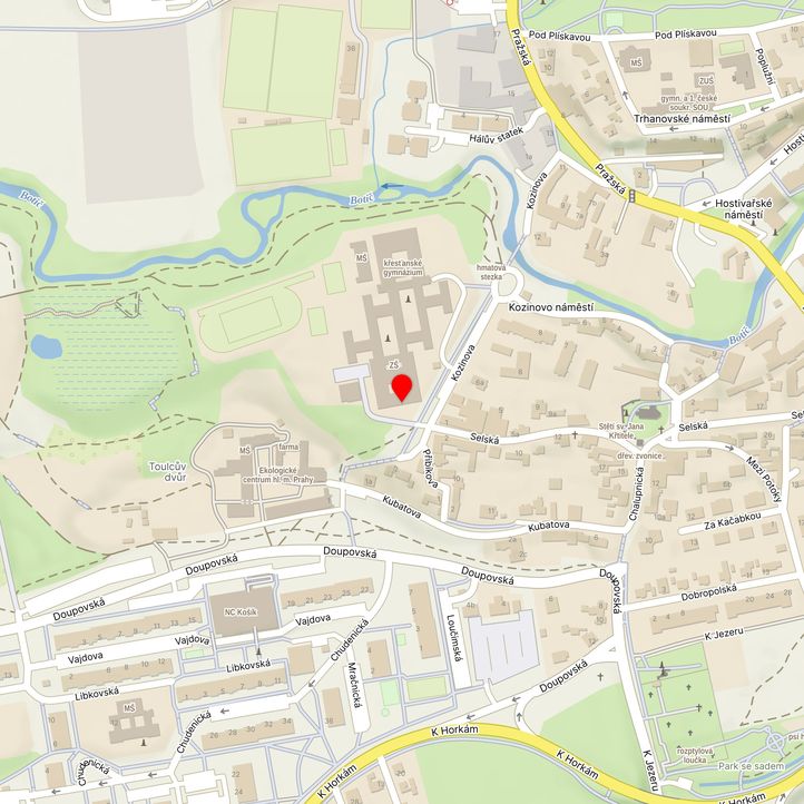 Mapa školy z Mapy.cz