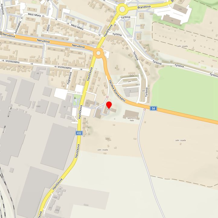 Mapa školy z Mapy.cz