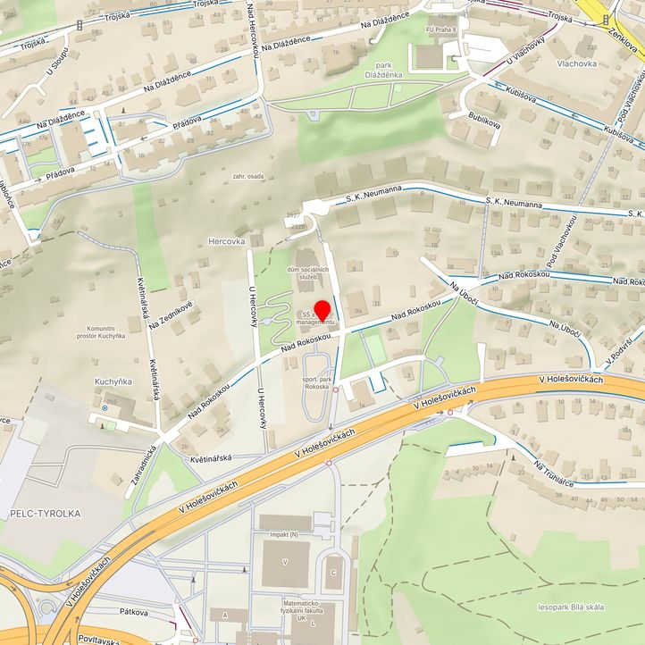 Mapa školy z Mapy.cz