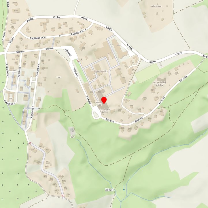 Mapa školy z Mapy.cz