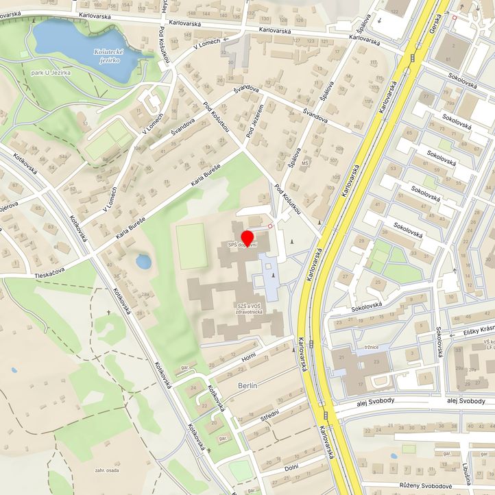 Mapa školy z Mapy.cz