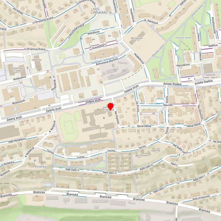 Mapa školy z Mapy.cz