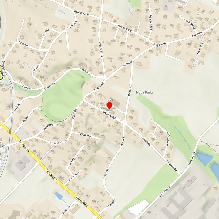 Mapa školy z Mapy.cz