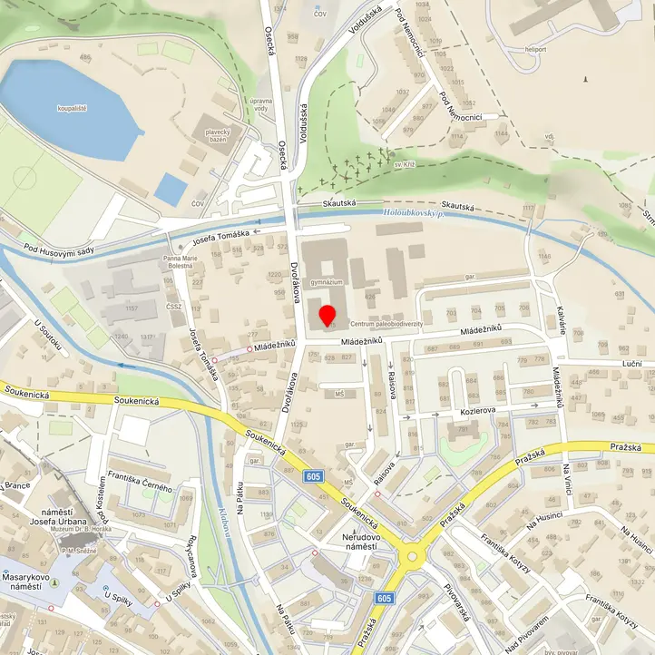 Mapa školy z Mapy.cz