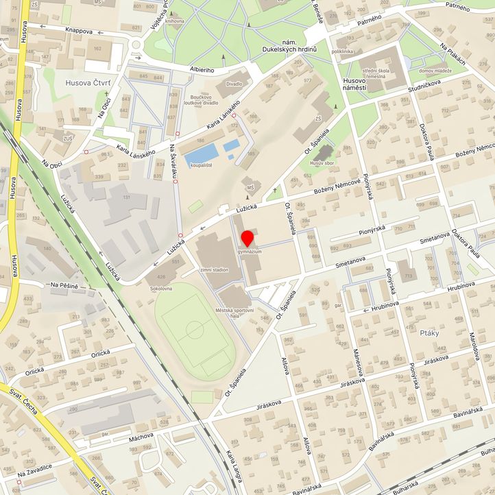 Mapa školy z Mapy.cz