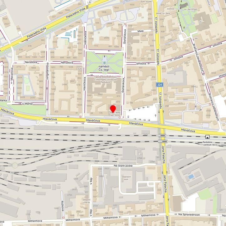 Mapa školy z Mapy.cz