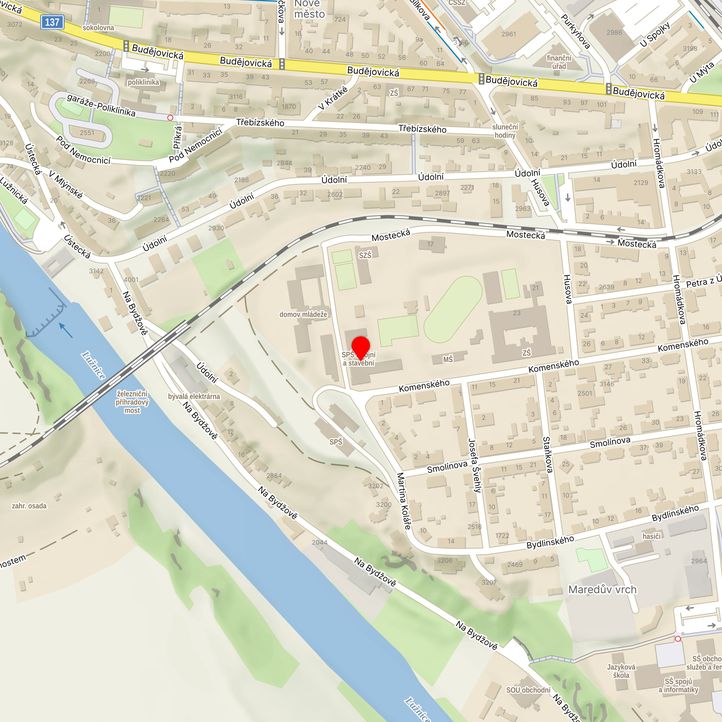 Mapa školy z Mapy.cz