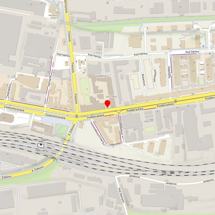Mapa školy z Mapy.cz
