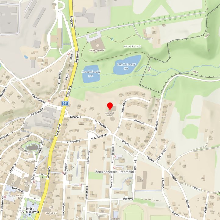 Mapa školy z Mapy.cz