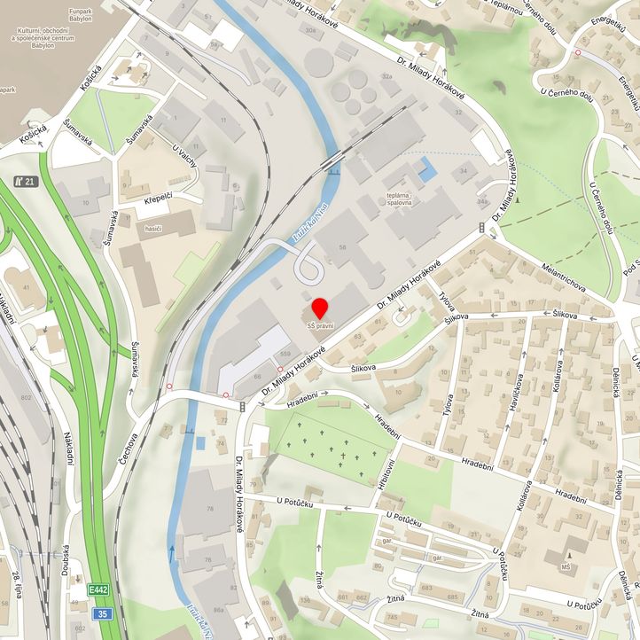 Mapa školy z Mapy.cz