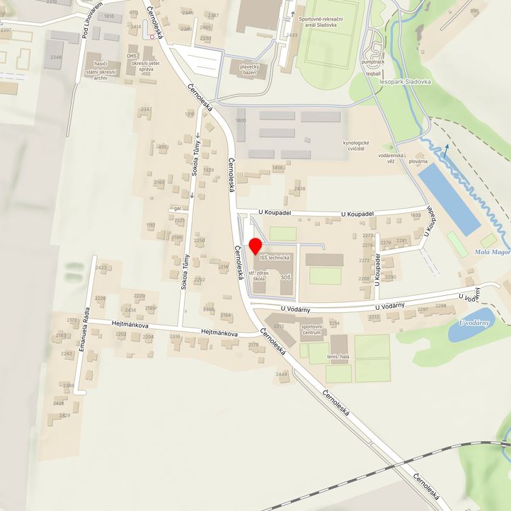 Mapa školy z Mapy.cz