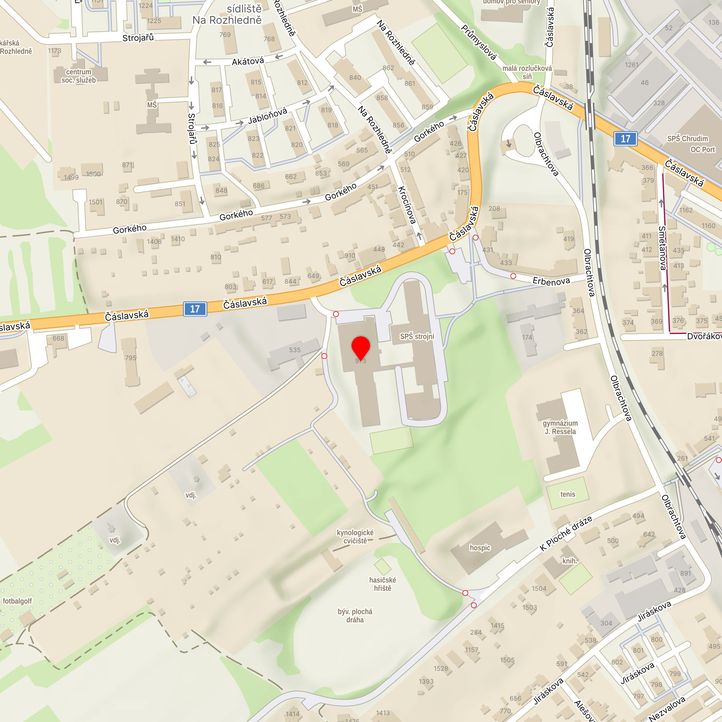Mapa školy z Mapy.cz