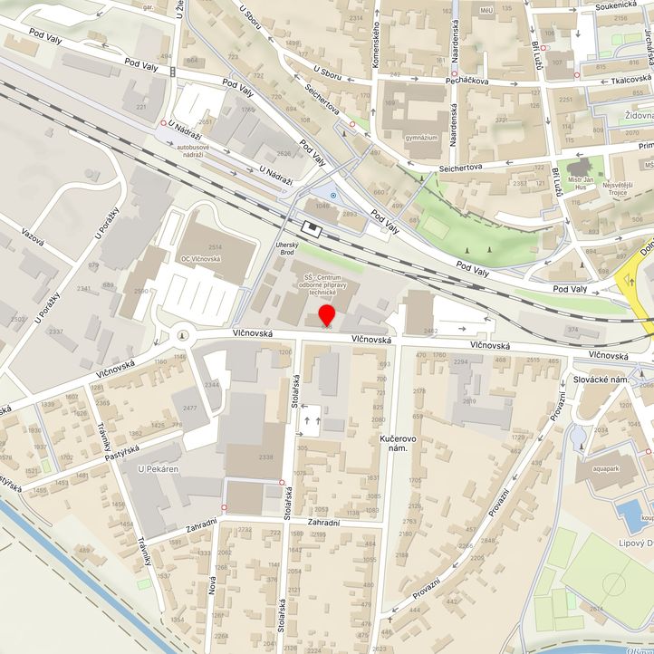 Mapa školy z Mapy.cz