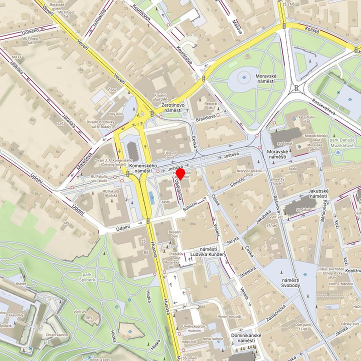 Mapa školy z Mapy.cz